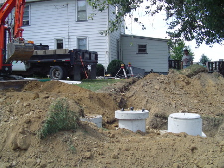 Septic system install